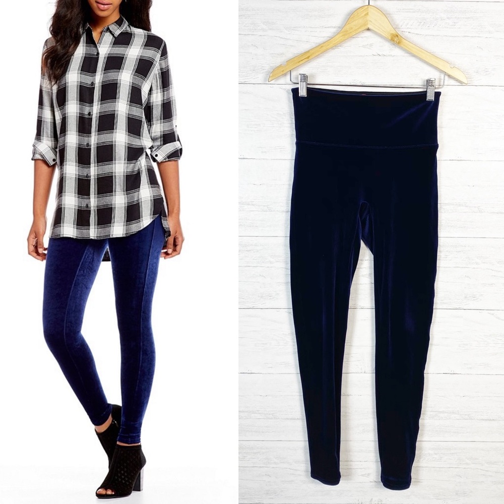 SPANX • Velvet Leggings in Lapis Night M